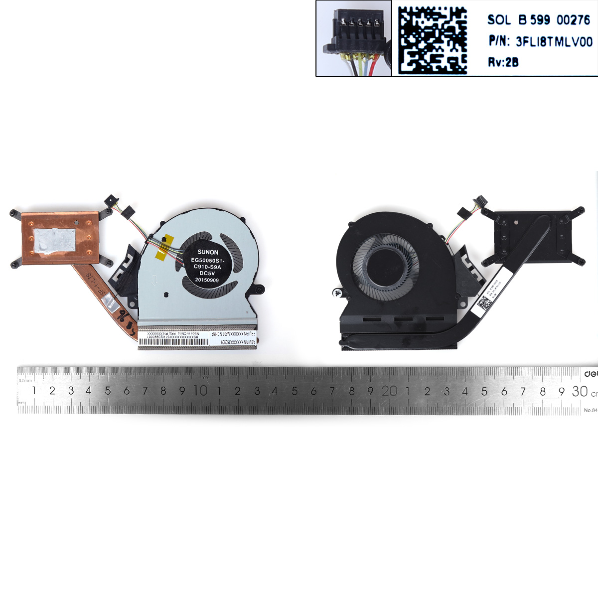 Picture of New Replacement CPU Cooling Fan For LENOVO ThinkPad Yoga 11e Fan and Heatsink 01AV755 Layout