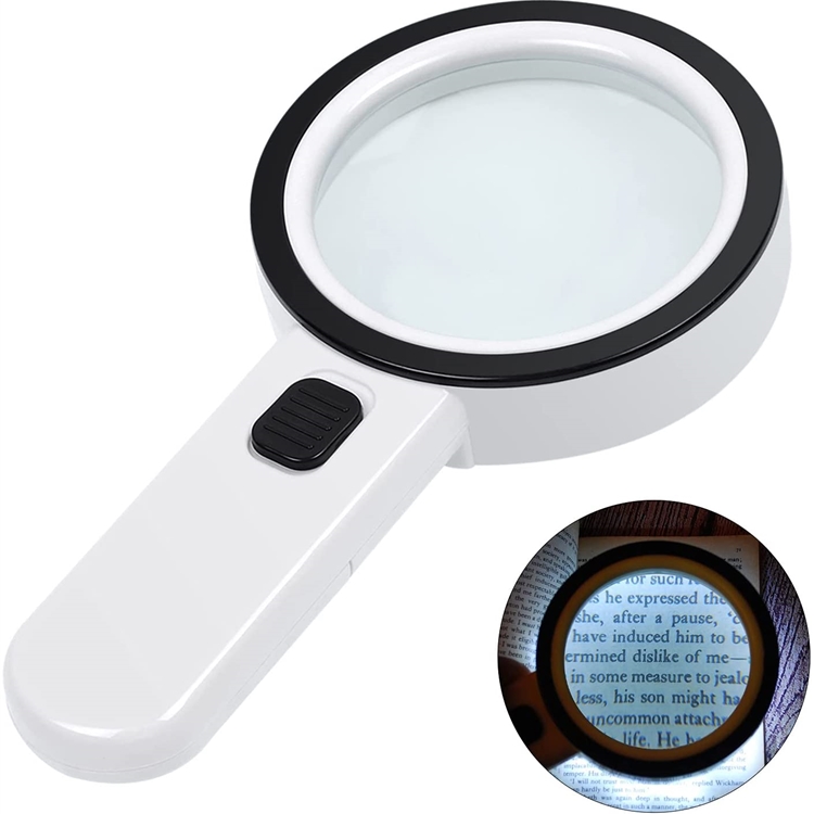 AIXPI LED Magnifying Glass (Black)