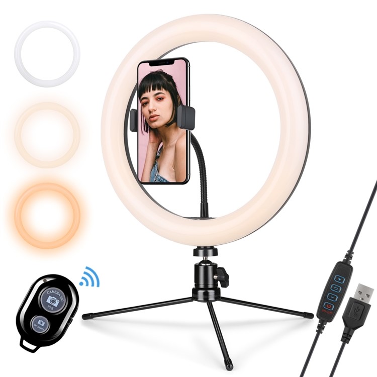 ring light with hose clamp