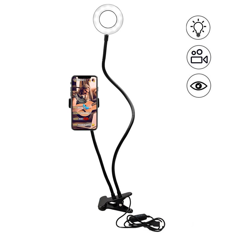 selfie ring light with lazy bracket selfie ring light with lazy bracket
