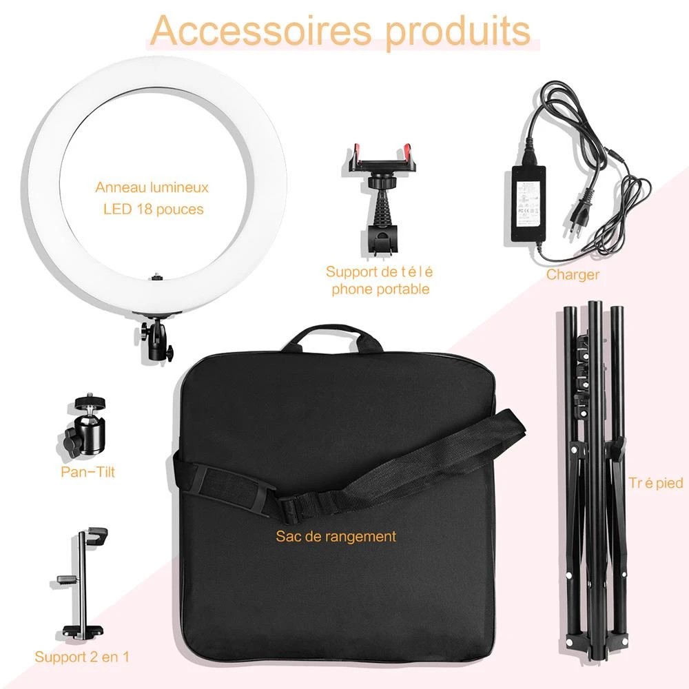 aixpi 18 inch ring light kit accessories aixpi 18 inch ring light kit accessories