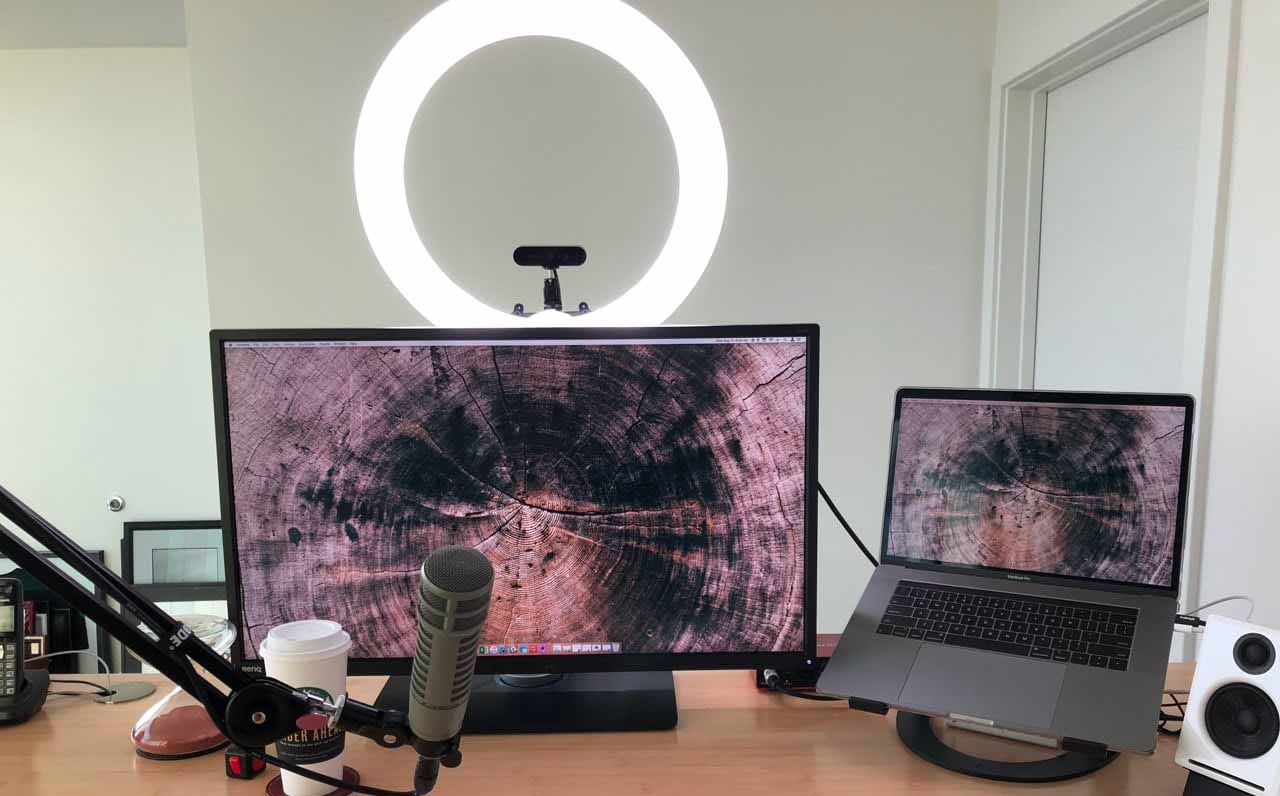 ring light for desktop computer