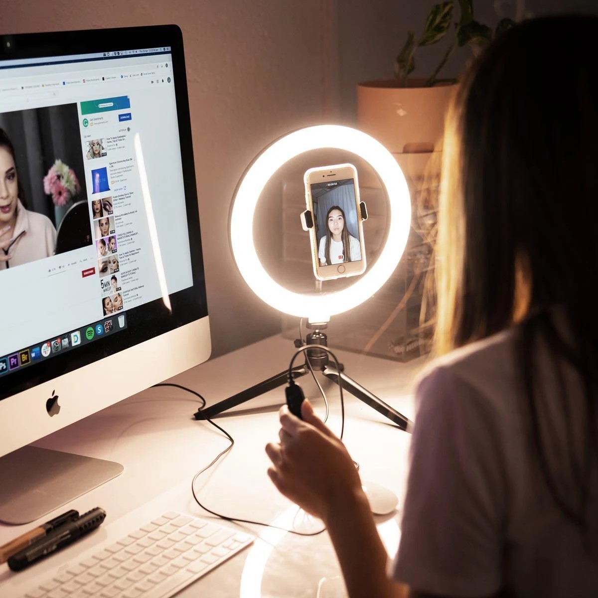 desktop 10 inch ring light