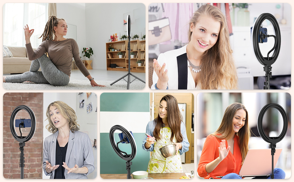 10 inch AIXPI LED selfie Ring Light with Tripod Stand 10 inch AIXPI LED selfie Ring Light with Tripod Stand