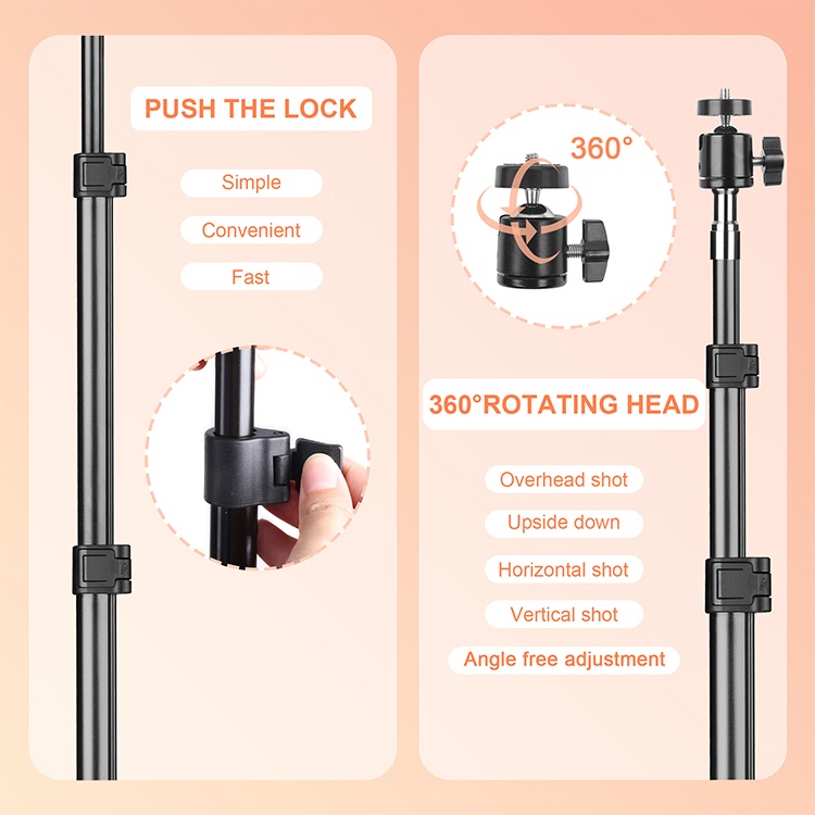 AIXPI Mobile phone tripod light stand floor live streaming bracket AIXPI Mobile phone tripod light stand floor live streaming bracket