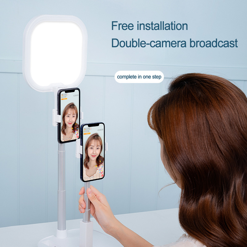 AIXPI Dual camera livestream bluetooth fill light bracket AIXPI Dual camera livestream bluetooth fill light bracket