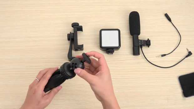 AIXPI video Microphone LED Light Kit Mini Tripod AIXPI video Microphone LED Light Kit Mini Tripod