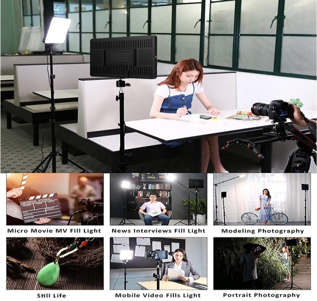 AIXPI LED video tripod remote control dimmable studio fill light AIXPI LED video tripod remote control dimmable studio fill light