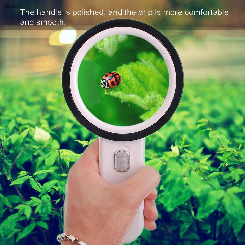 AIXPI Magnifying Glass with Light 30X Handheld Large