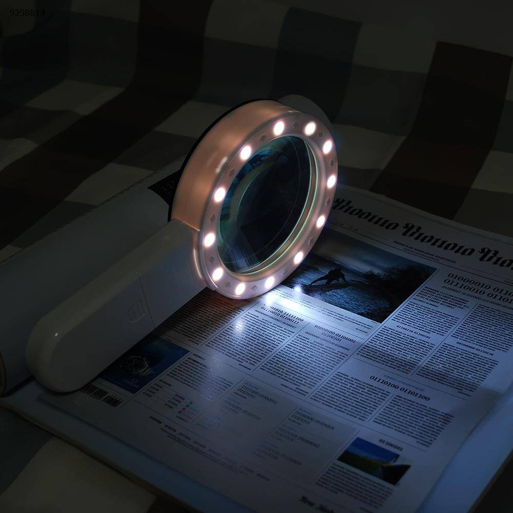 AIXPI Magnifying Glass with Light 30X Handheld Large