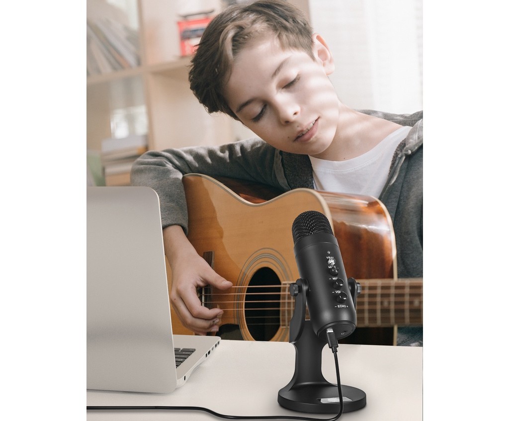 USB Condenser Microphone Computer PC Mic Stand POP Filter to Gaming Streaming Podcasting Recording Headphone Karaoke Home USB Condenser Microphone Computer PC Mic Stand POP Filter to Gaming Streaming Podcasting Recording Headphone Karaoke Home