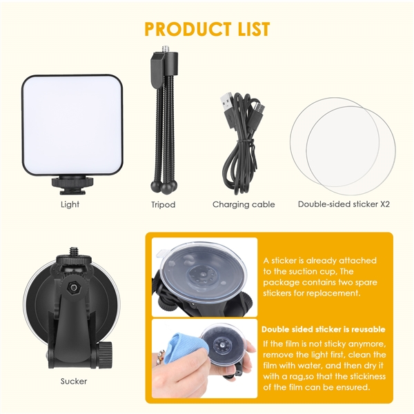 Laptop Webcam Lighting Kit with Suction Cup for Video Conferencing, Zoom Meeting, Streaming, Self Broadcasting, Vlogging Laptop Webcam Lighting Kit with Suction Cup for Video Conferencing, Zoom Meeting, Streaming, Self Broadcasting, Vlogging