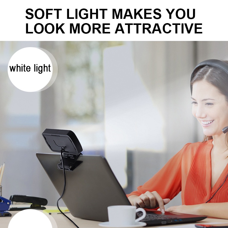 AIXPI Computer video conference fill light keyboard desktop online teaching live portable screen eye protection led fill light AIXPI Computer video conference fill light keyboard desktop online teaching live portable screen eye protection led fill light