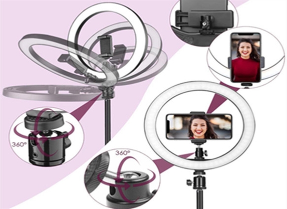 How to take a selfie with AIXPI ring fill light？