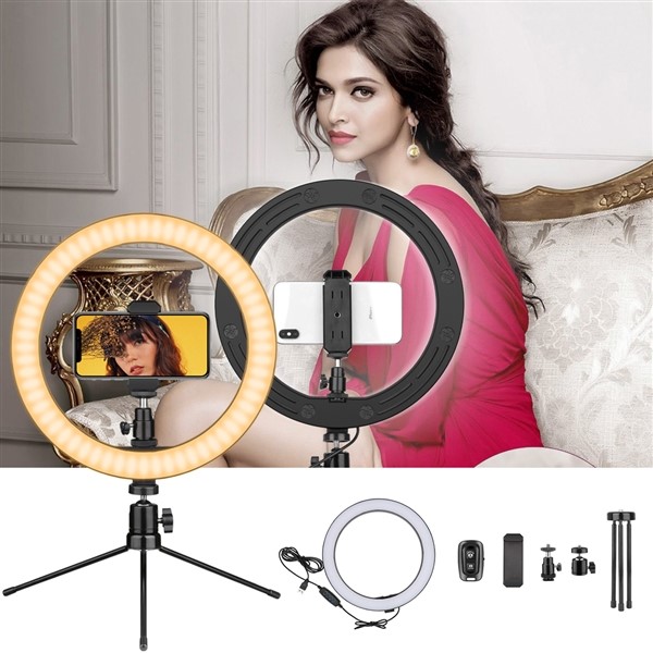 aixpi desktop 10 inch ring light