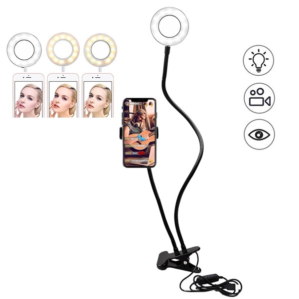 selfie ring light with lazy bracket selfie ring light with lazy bracket