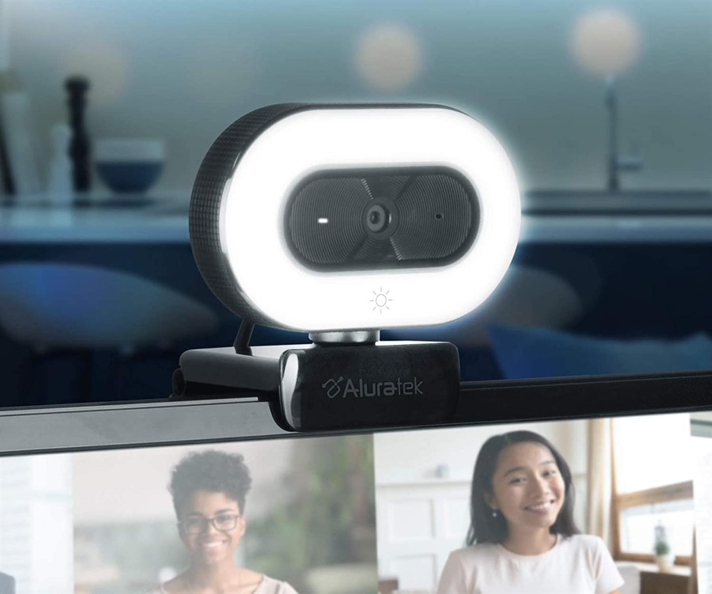 ALURATEK webcam with ring light ALURATEK webcam with ring light