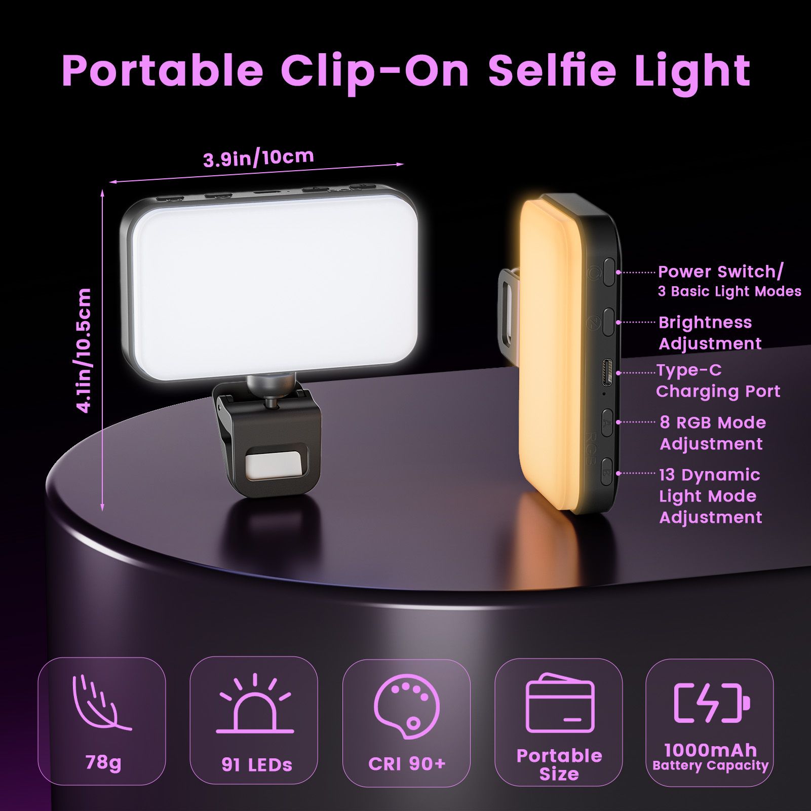 AIXPI F6 RGB Mobile Phone Fill Light 09236301 view 2