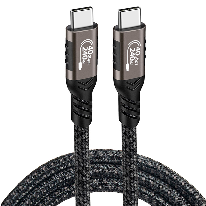 Picture of USB4 data cable compatible with Thunderbolt 4 full-featured type-c 40Gbps transfer 8k video 240W Fast charge usb-c