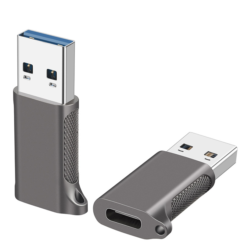 Picture of 10Gbps USB to Type-C Adapter 3.2A Revolution C female converter for Android Huawei Apple charging adapter