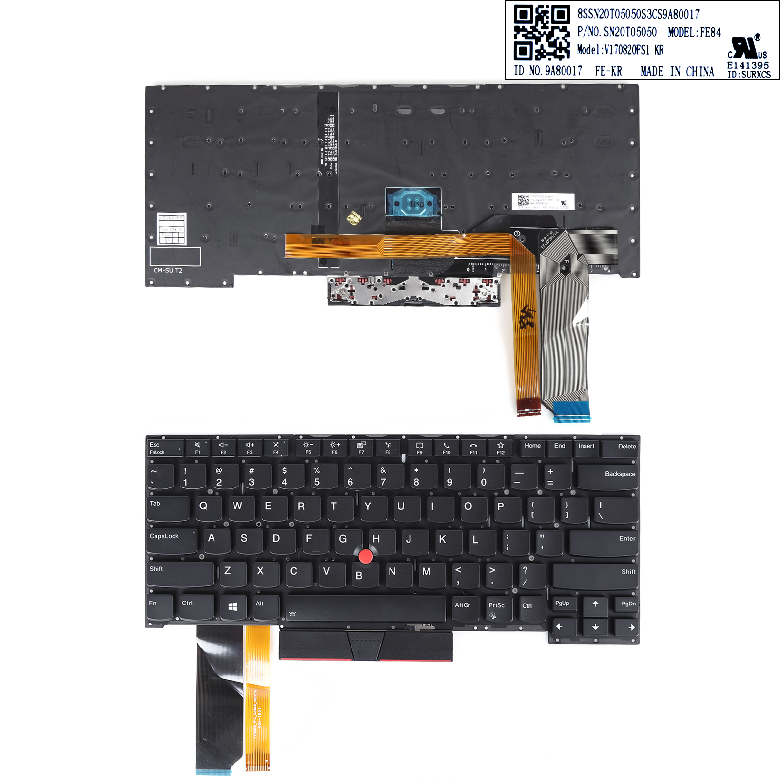 Picture of New Replacement Laptop Keyboard For Lenovo L14 With Point stick US Layout