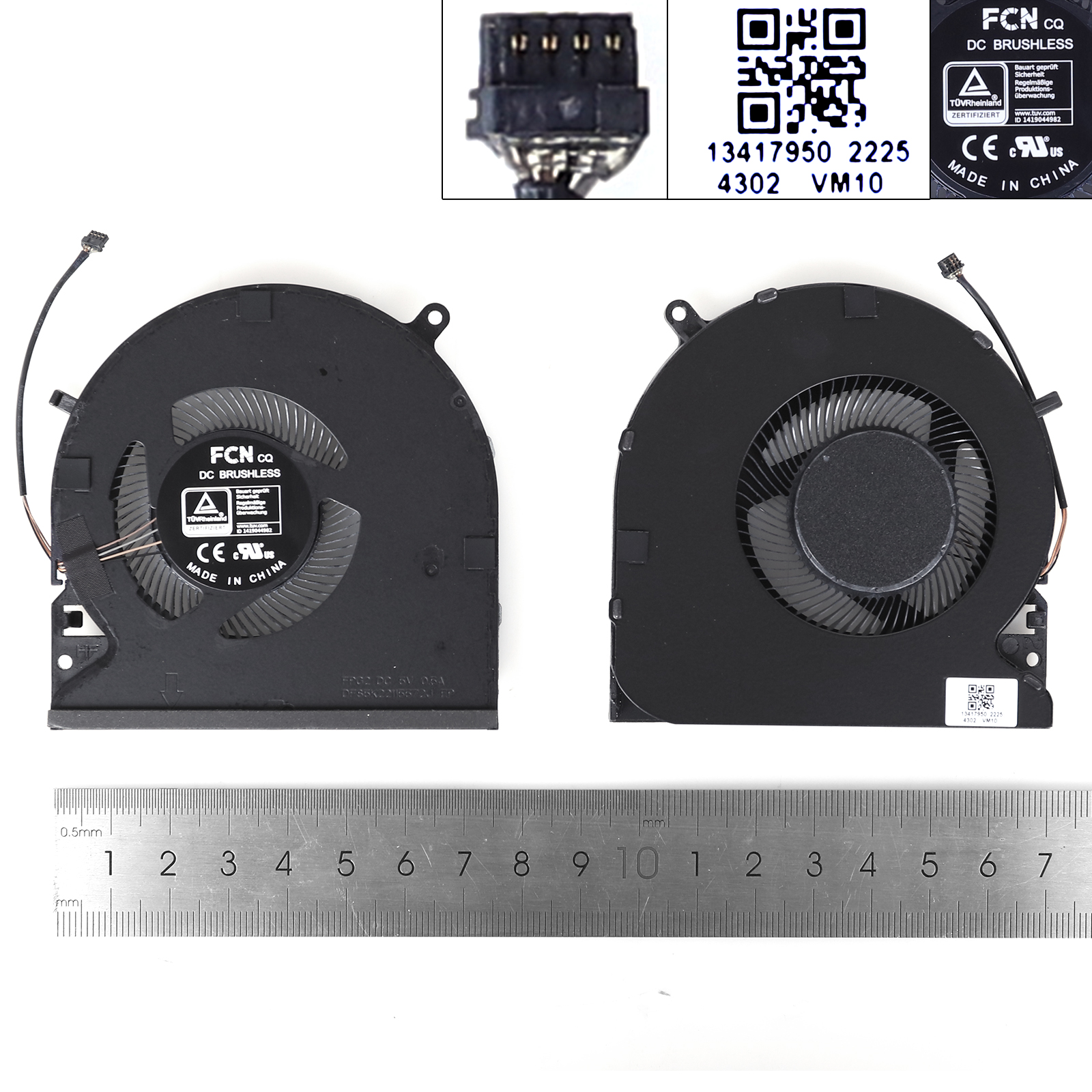 Picture of New Replacement CPU Cooling Fan For Razer 2021 RZ09-0409 RZ09-0409BE 0409CE 0409AE（GPU,ORG）. N/A Layout