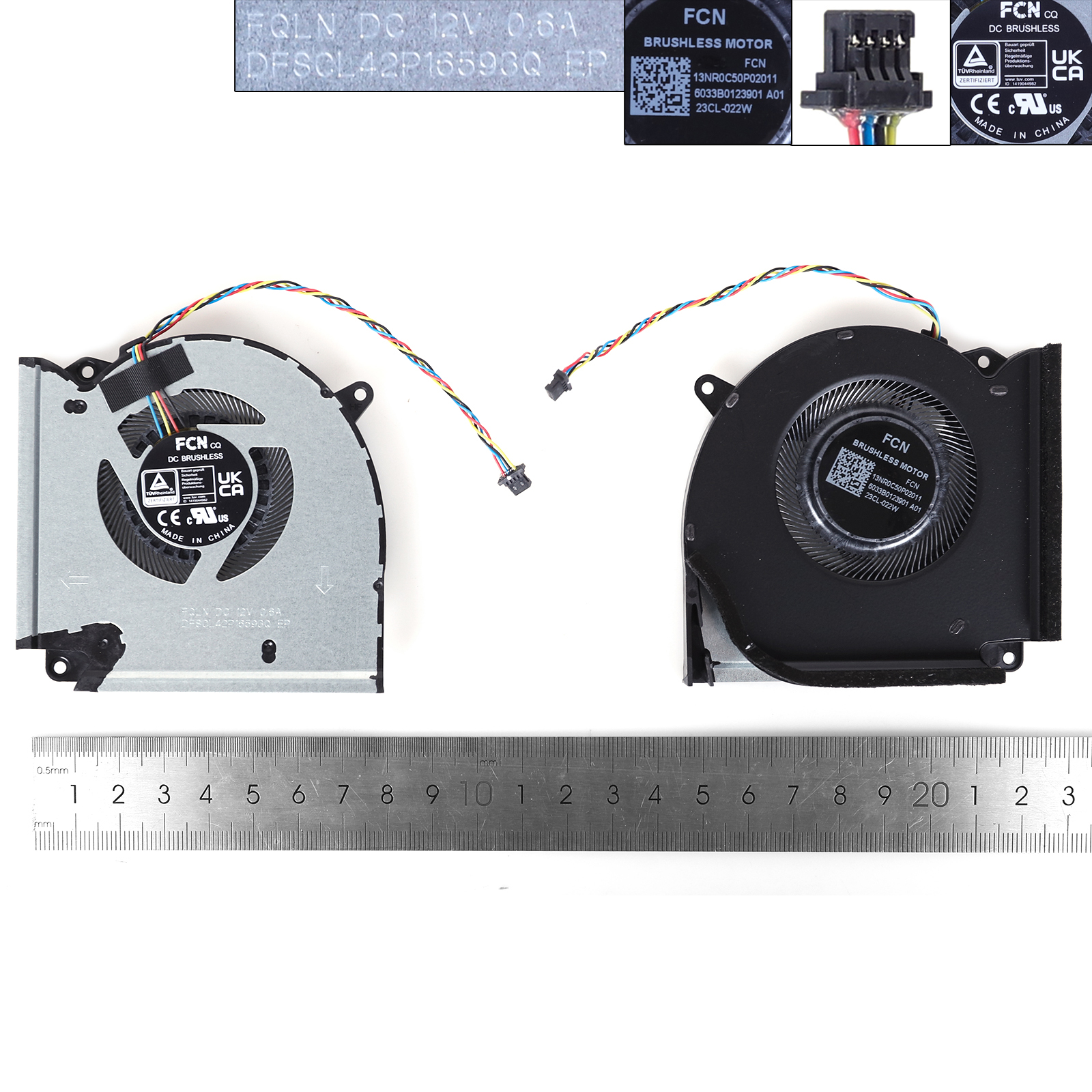 Picture of New Replacement CPU Cooling Fan For ASUS ROG 5PLUS 5R G513QY 2021 G513QM 5900 12V (CPU,ORG) N/A Layout