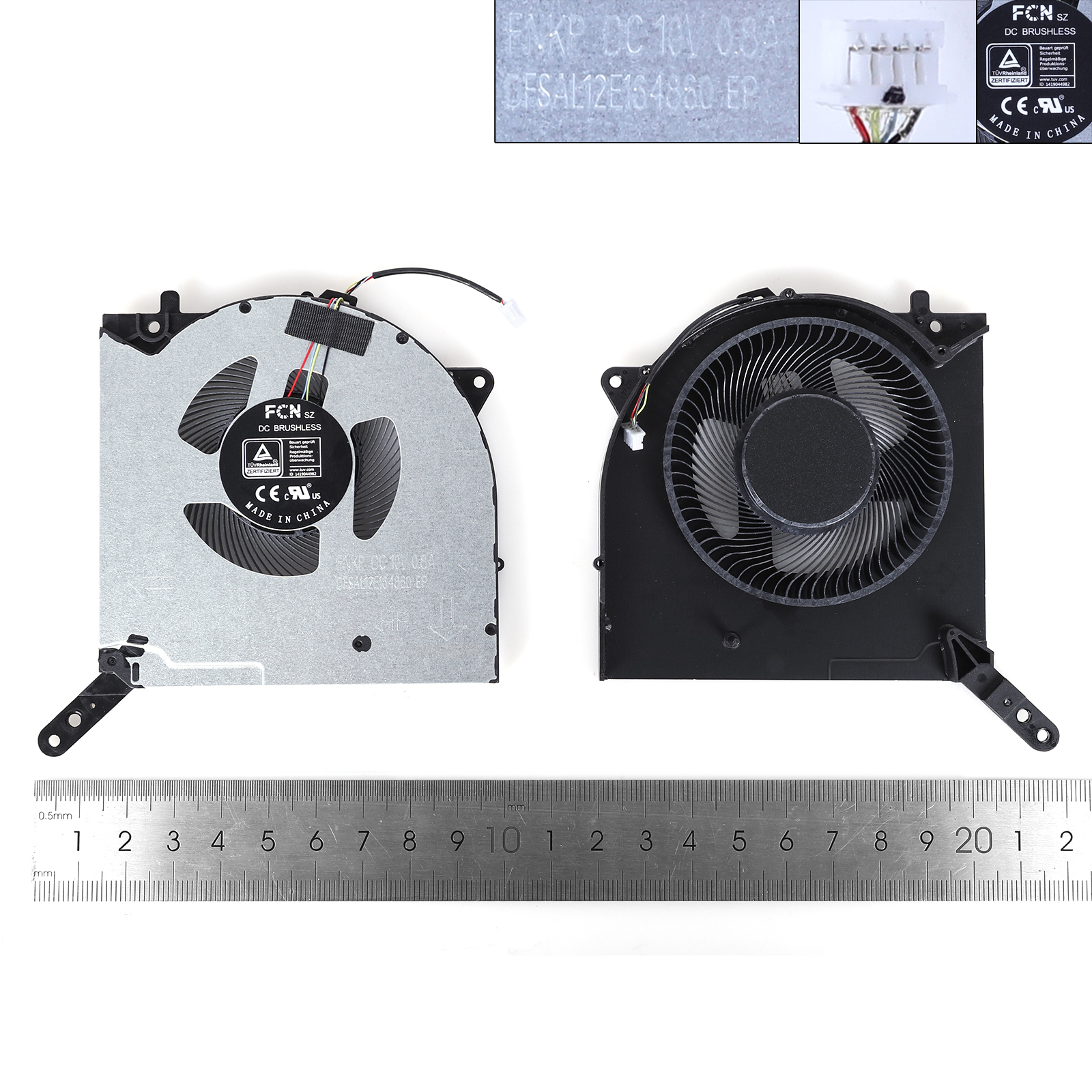 Picture of New Replacement CPU Cooling Fan For Lenovo Legion R9000K Y9000K Legion7 16ACH 2021 10V（GPU,ORG） N/A Layout