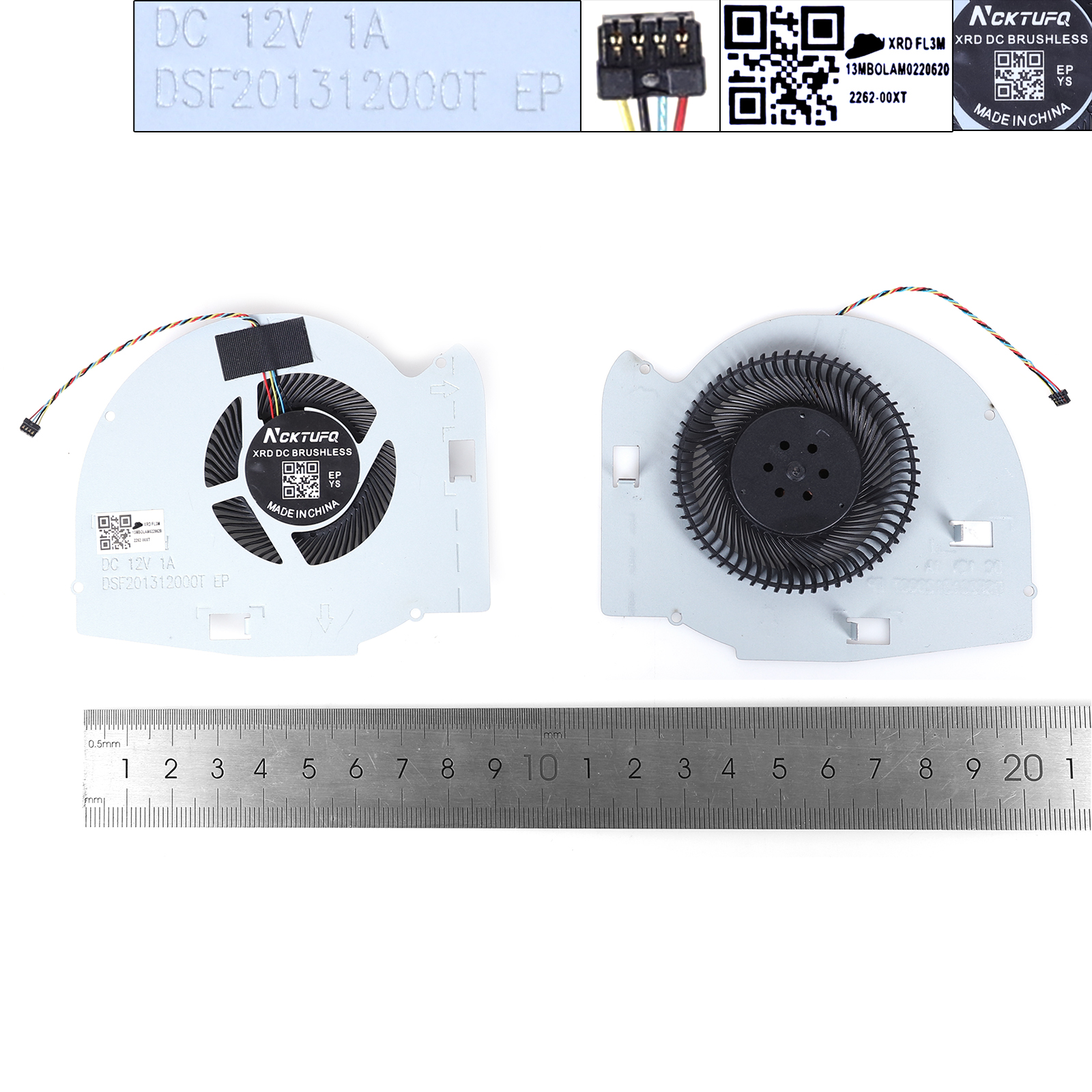 Picture of New Replacement CPU Cooling Fan For ASUS ROG Zephyrus M GM501 GM501GS（GPU,High copy） N/A Layout