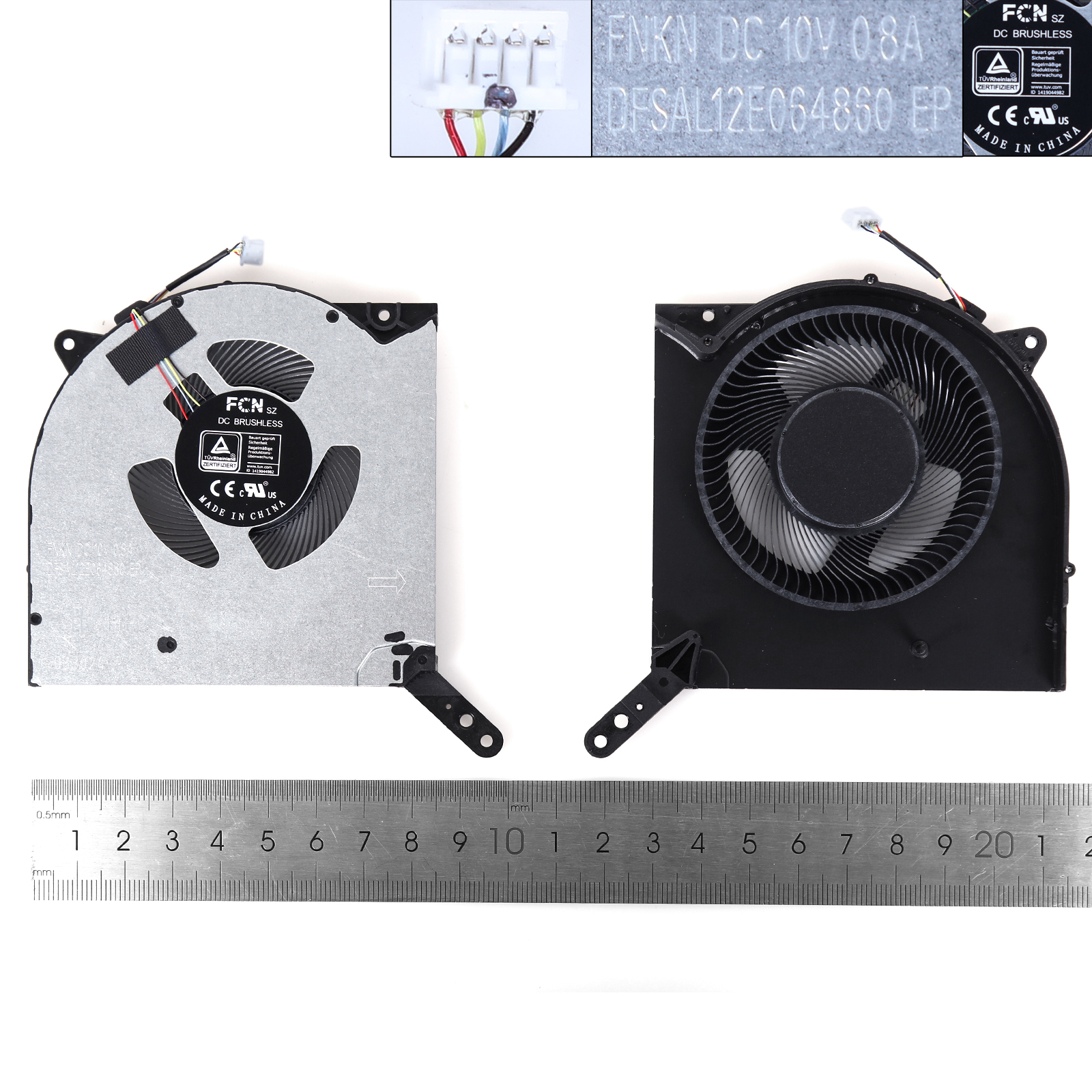 Picture of New Replacement CPU Cooling Fan For Lenovo Legion R9000K Y9000K Legion7 16ACH 2021 10V（CPU,ORG） N/A Layout