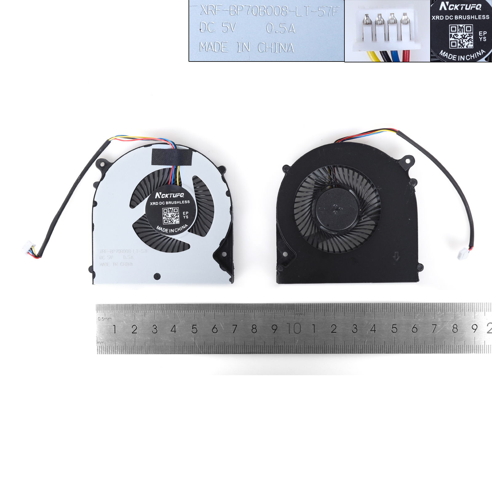 Picture of New Replacement CPU Cooling Fan For Gigabyte P35X P35W P35XV4 P37 CLEVO N750 Series  6-31-N75W2-101 4pin CPU（High copy） N/A Layout