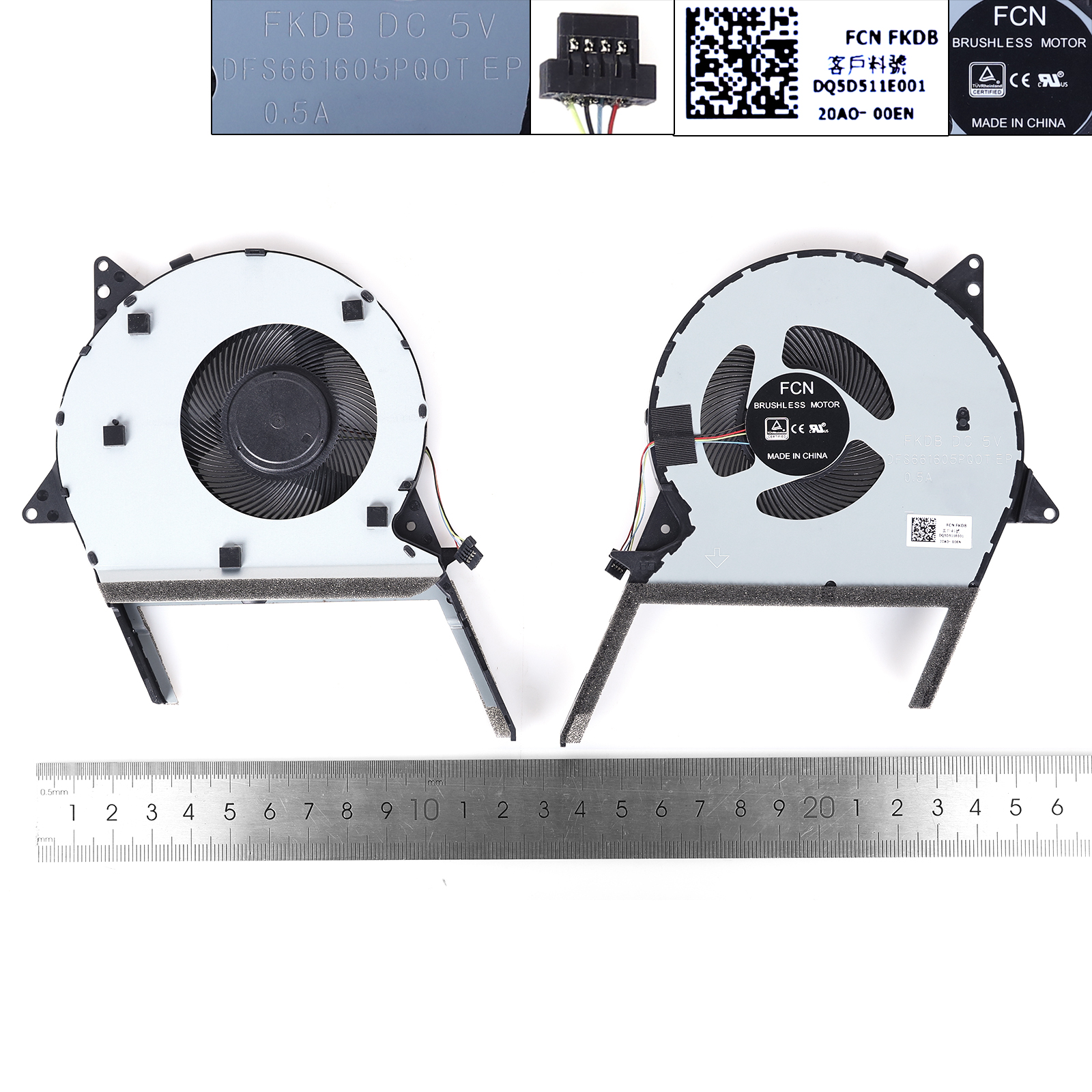 Picture of New Replacement CPU Cooling Fan For ASUS X570U X570L X570UD K570 K570U YX570 X570ZD X570D（ORG） N/A Layout