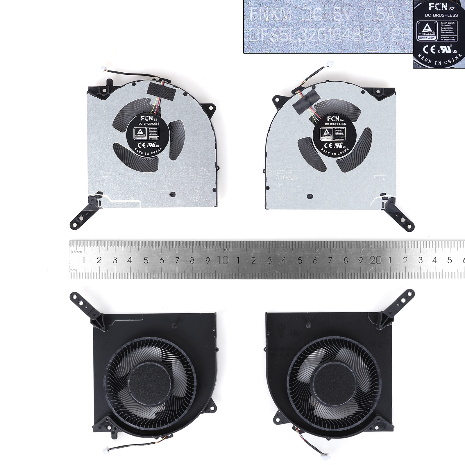 Picture of New Replacement CPU Cooling Fan For Lenovo Legion R9000K Y9000K Legion7 16ACH 2021 5V（L+R,ORG） N/A Layout