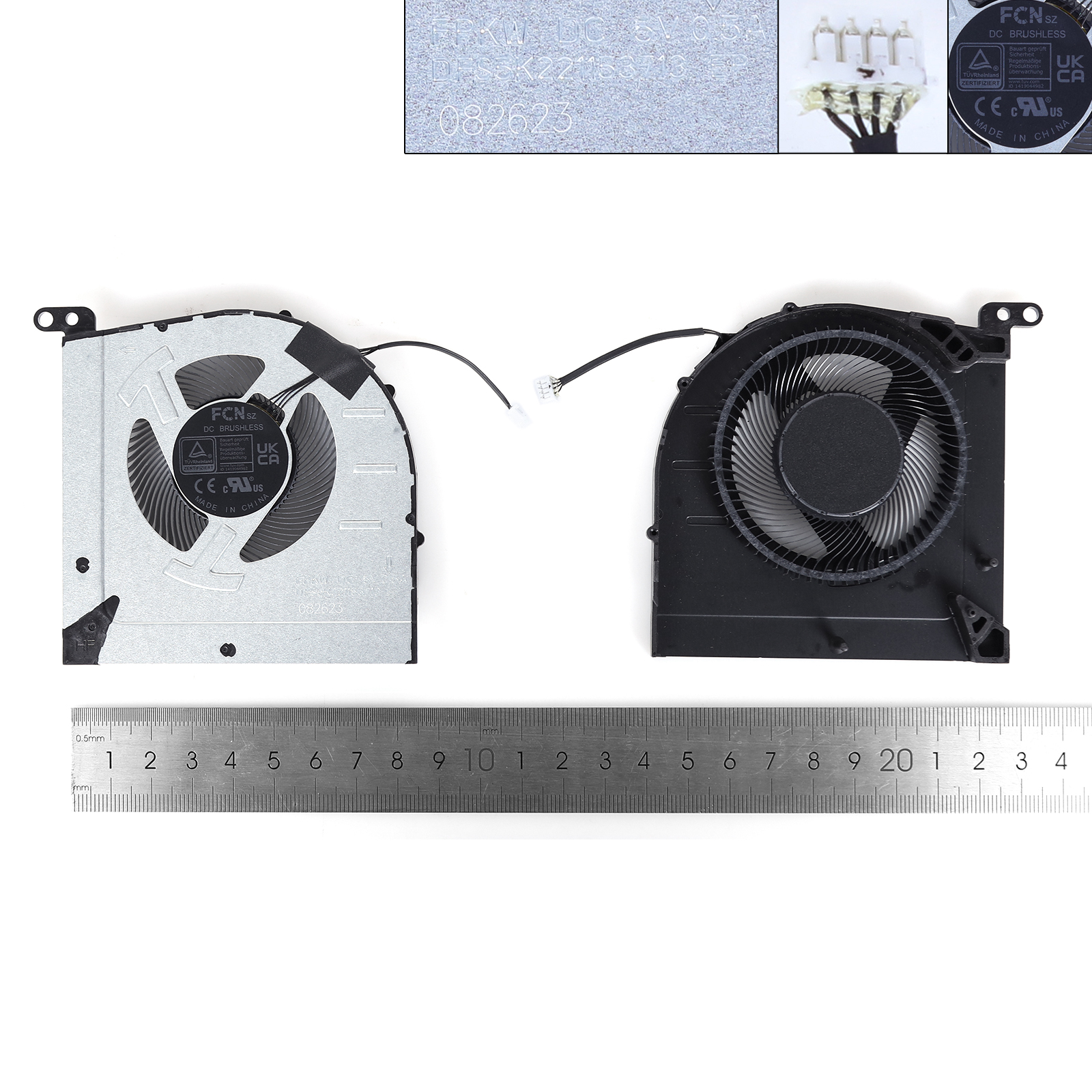 Picture of New Replacement CPU Cooling Fan For Lenovo IdeaPad Gaming 3 15IAH7（GPU,ORG）	 N/A Layout
