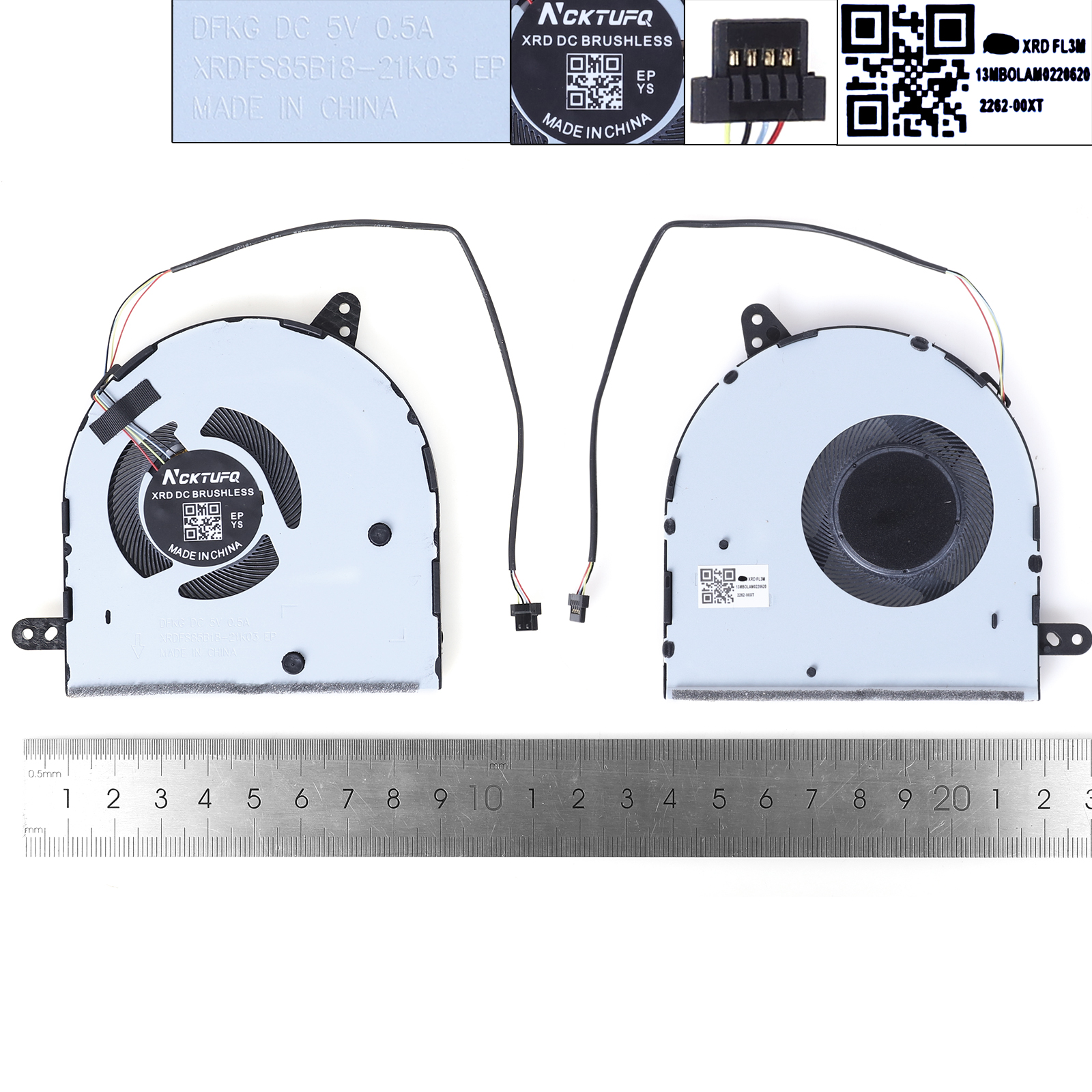 Picture of New Replacement CPU Cooling Fan For ASUS N705 X705U F705N NS85B18（High copy） N/A Layout