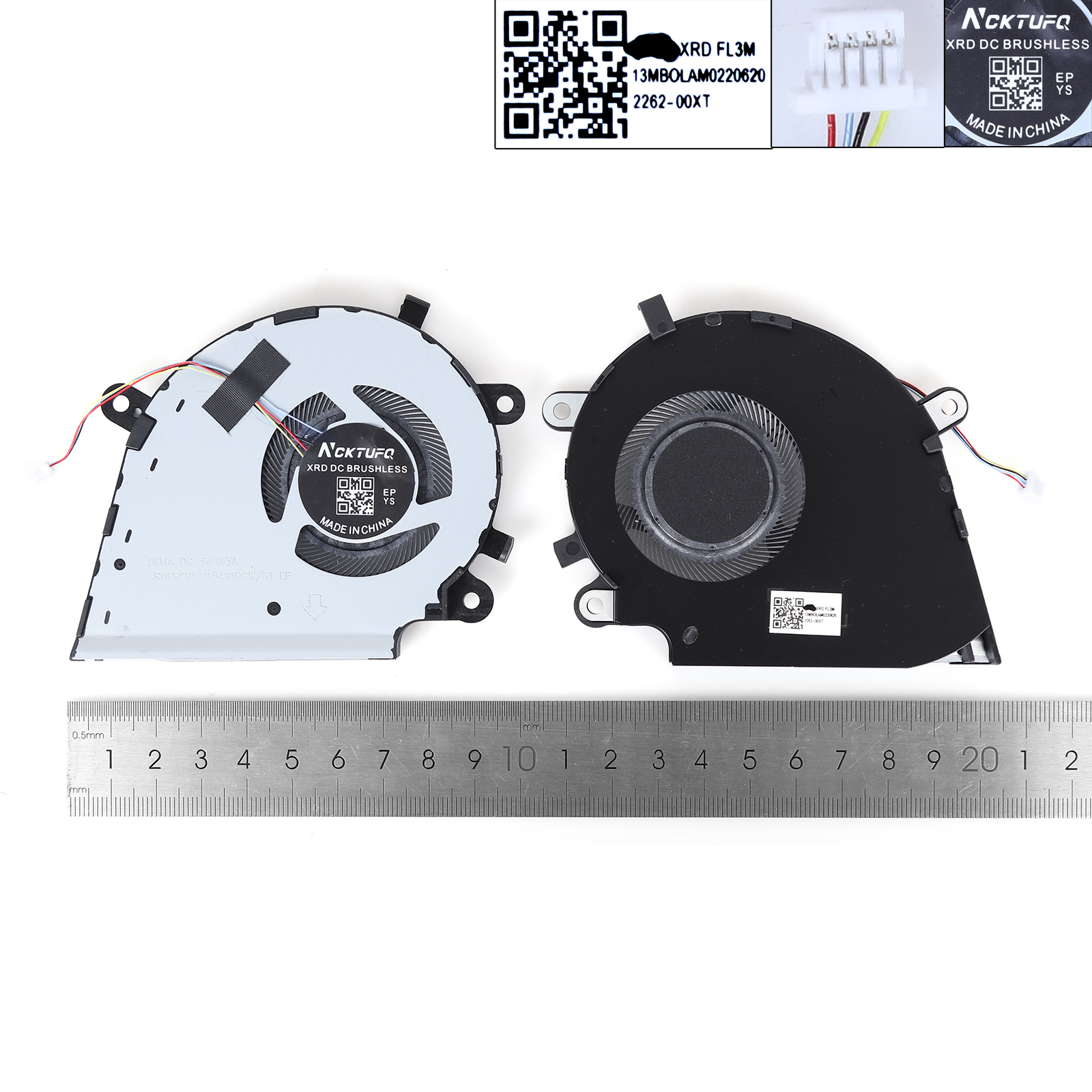 Picture of New Replacement CPU Cooling Fan For ASUS ROG Strix G531 G531G G531GT G531GU/GD/GW 5V(CPU,High copy) N/A Layout