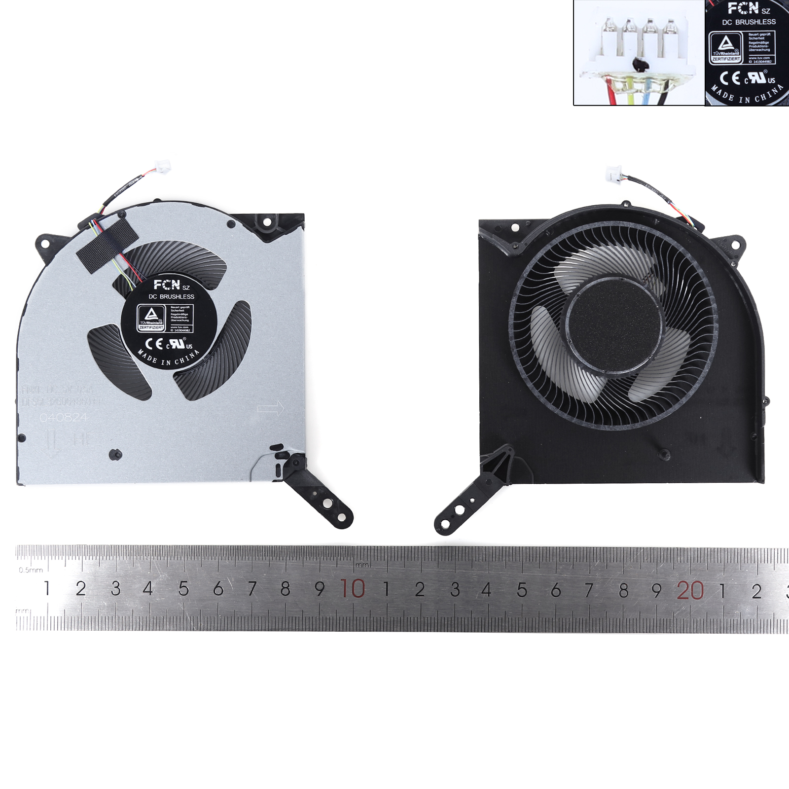 Picture of New Replacement CPU Cooling Fan For Lenovo Legion R9000K Y9000K Legion7 16ACH 2021 5V（CPU,ORG） N/A Layout