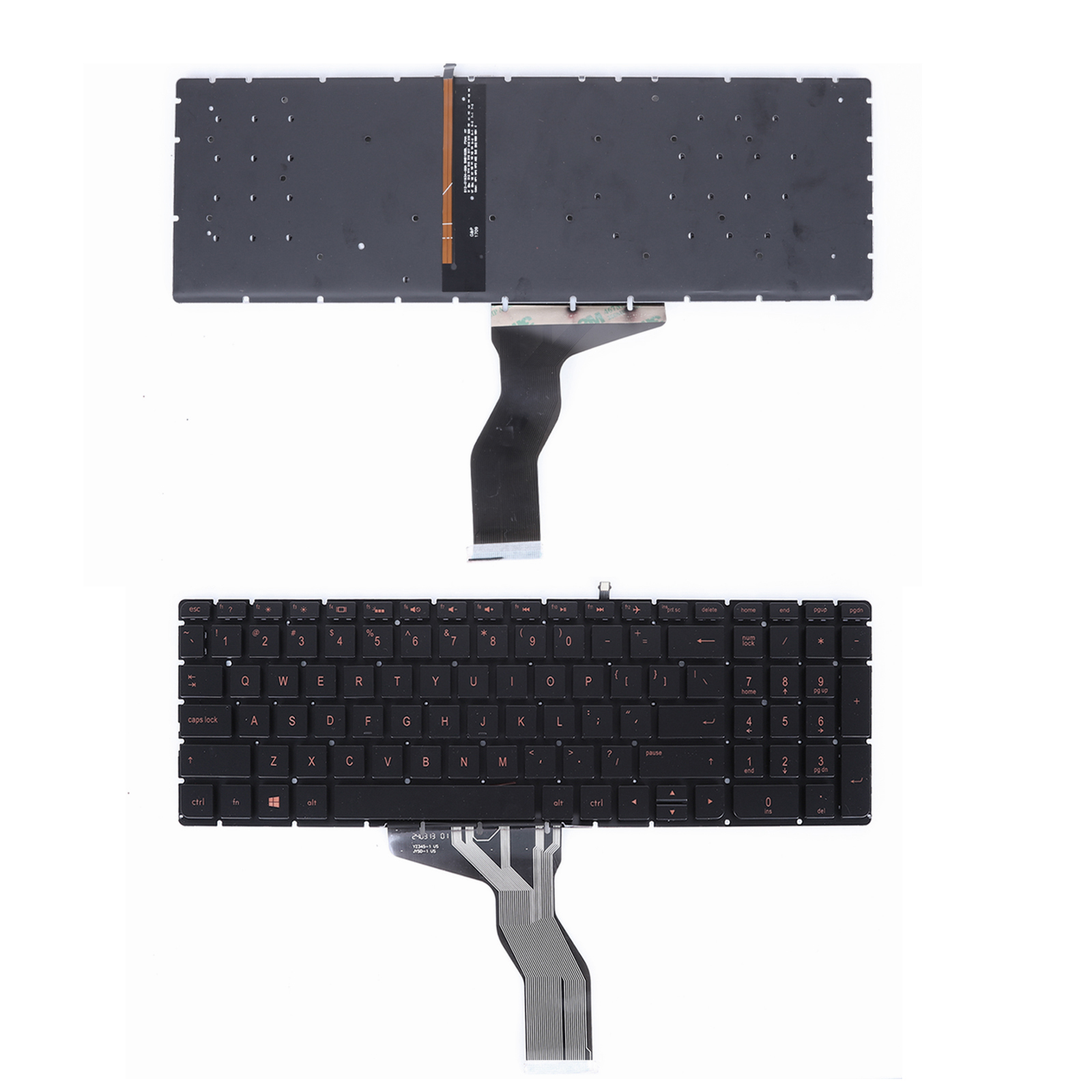 Picture of New Replacement Laptop Keyboard For HP Star Wars 15-AN 15-ANxx 15-AN00 15-an005TX BLACK（(Backlit , Red Printing Win8 ) US Layout
