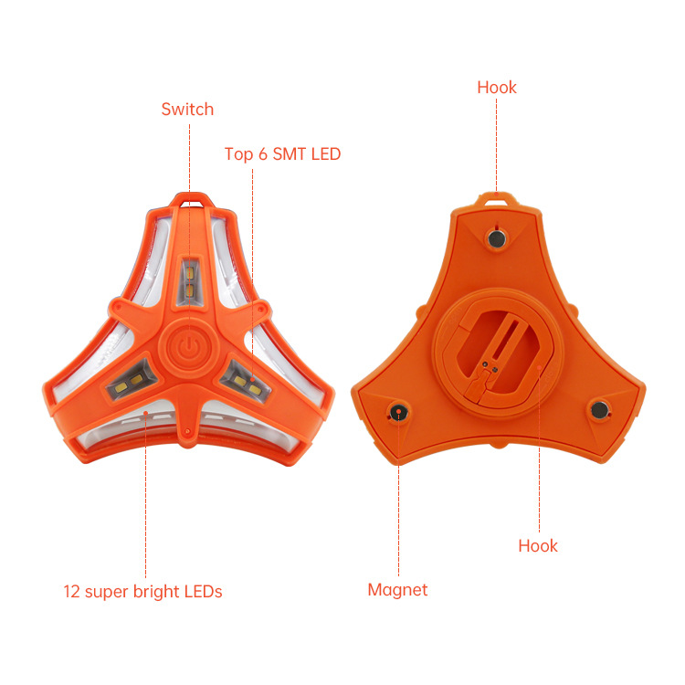 Car emergency maintenance warning light flashing safety light festive atmosphere light emitting emergency LED working light view 2