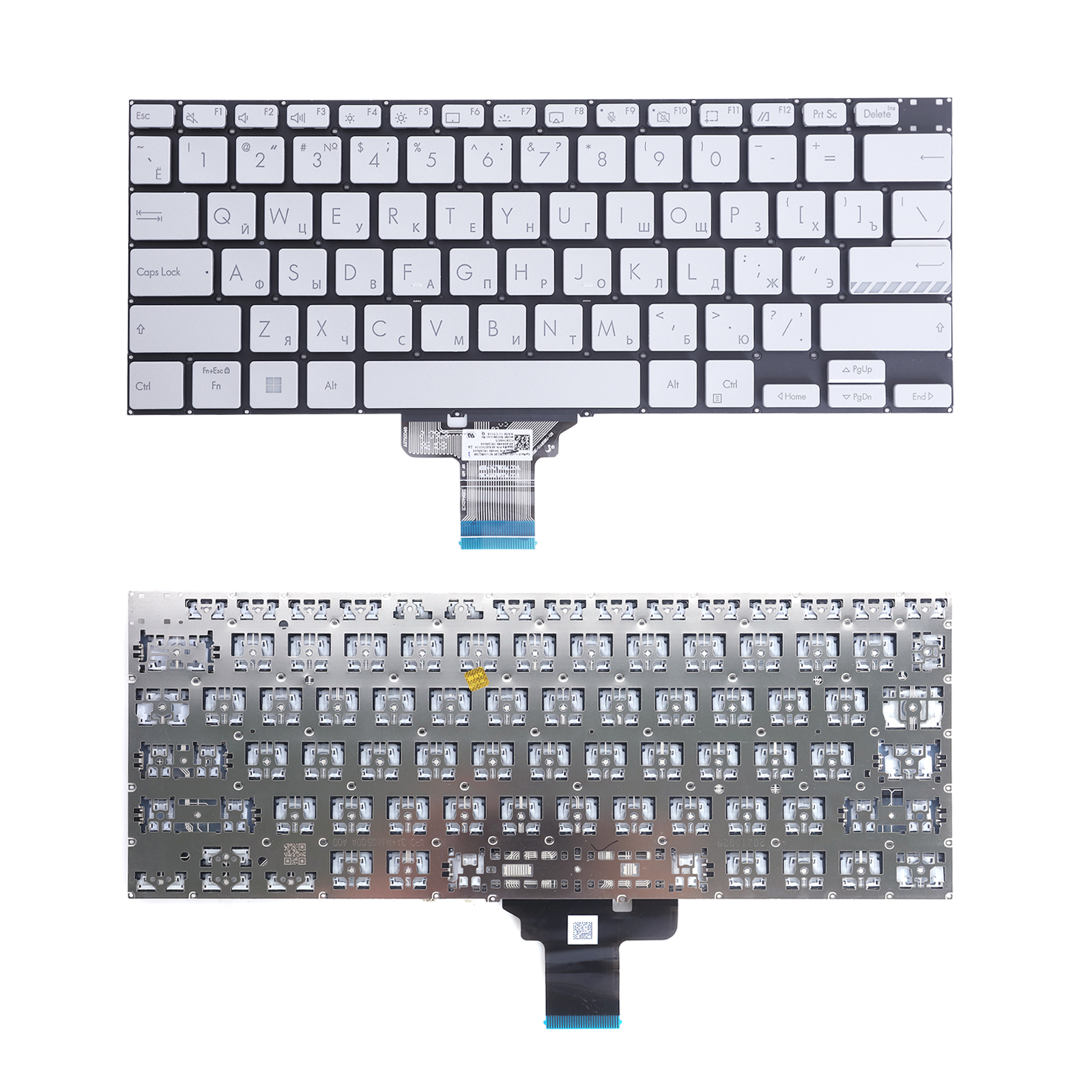 Picture of New Replacement Laptop Keyboard For ASUS K6400 x3400 M3401Q K3400P M7400Q Sliver (Backlit,Original)	 RU Layout