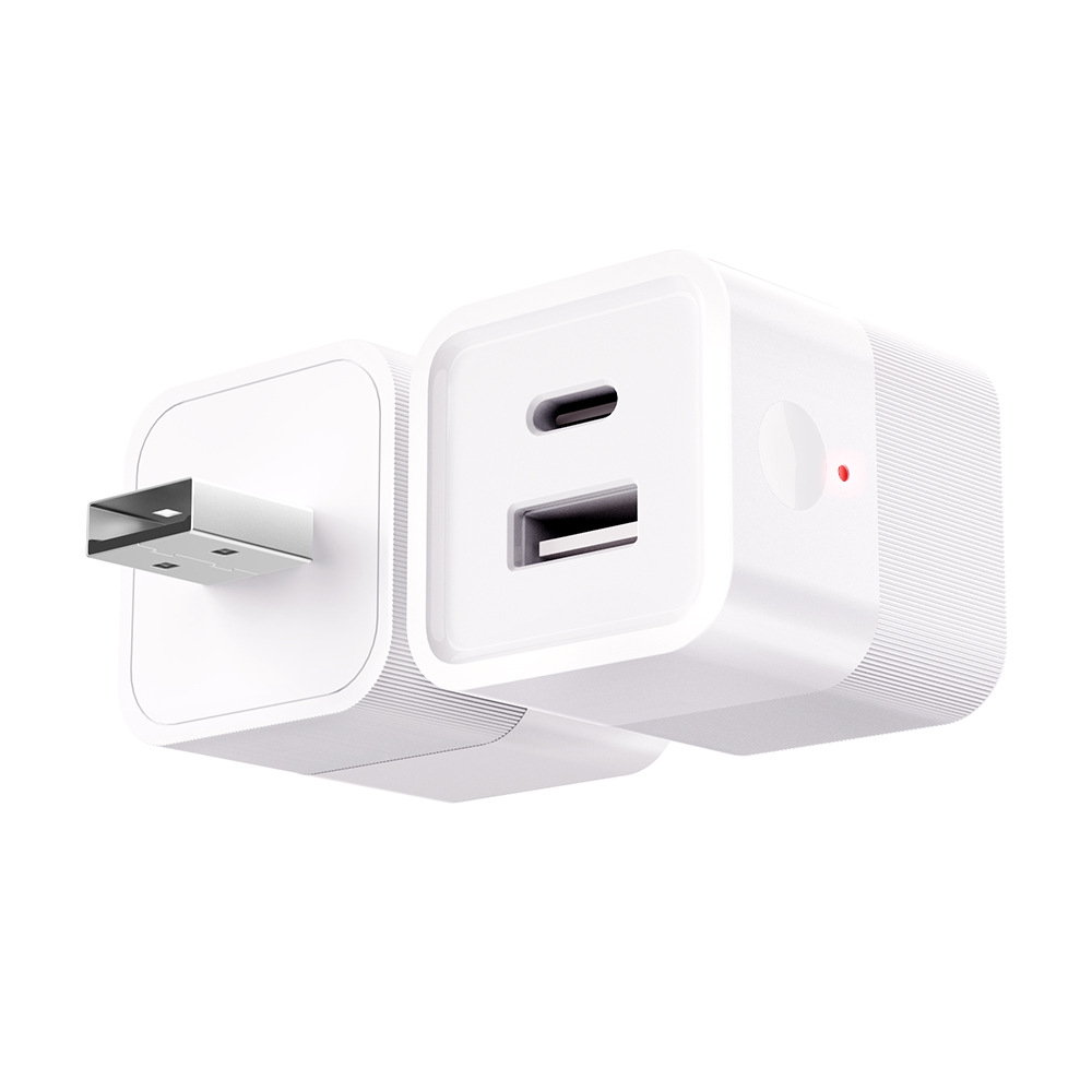 Picture of TUYA app Wireless wifi smart power adapter conversion charging head USB+TYPE-C intelligent remote control switch