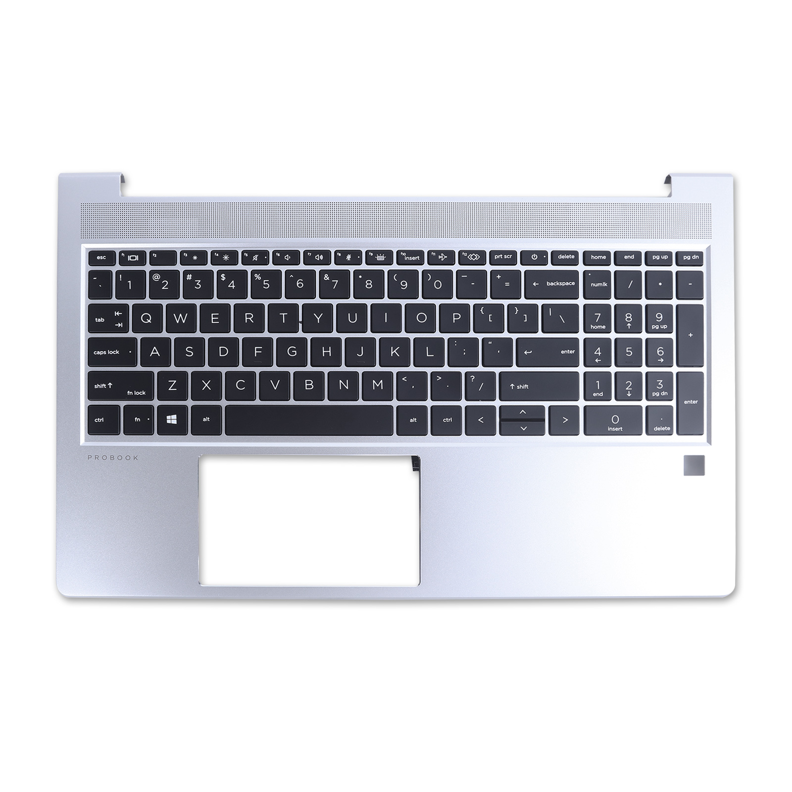 Picture of New Replacement Laptop Cover For HP 450 G8 palmres with US keyboard case Upper cover Silver （Without SD card slot）