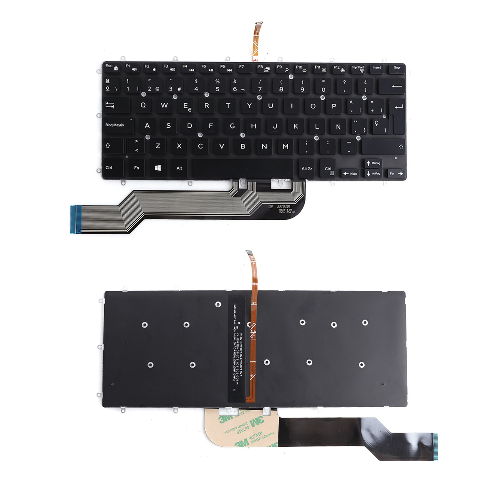Picture of New Replacement Laptop Keyboard For DELL Inspiron 14 7460 7466 7467 7560 3379 3490 BLACK (Backlit Win8) SP Layout