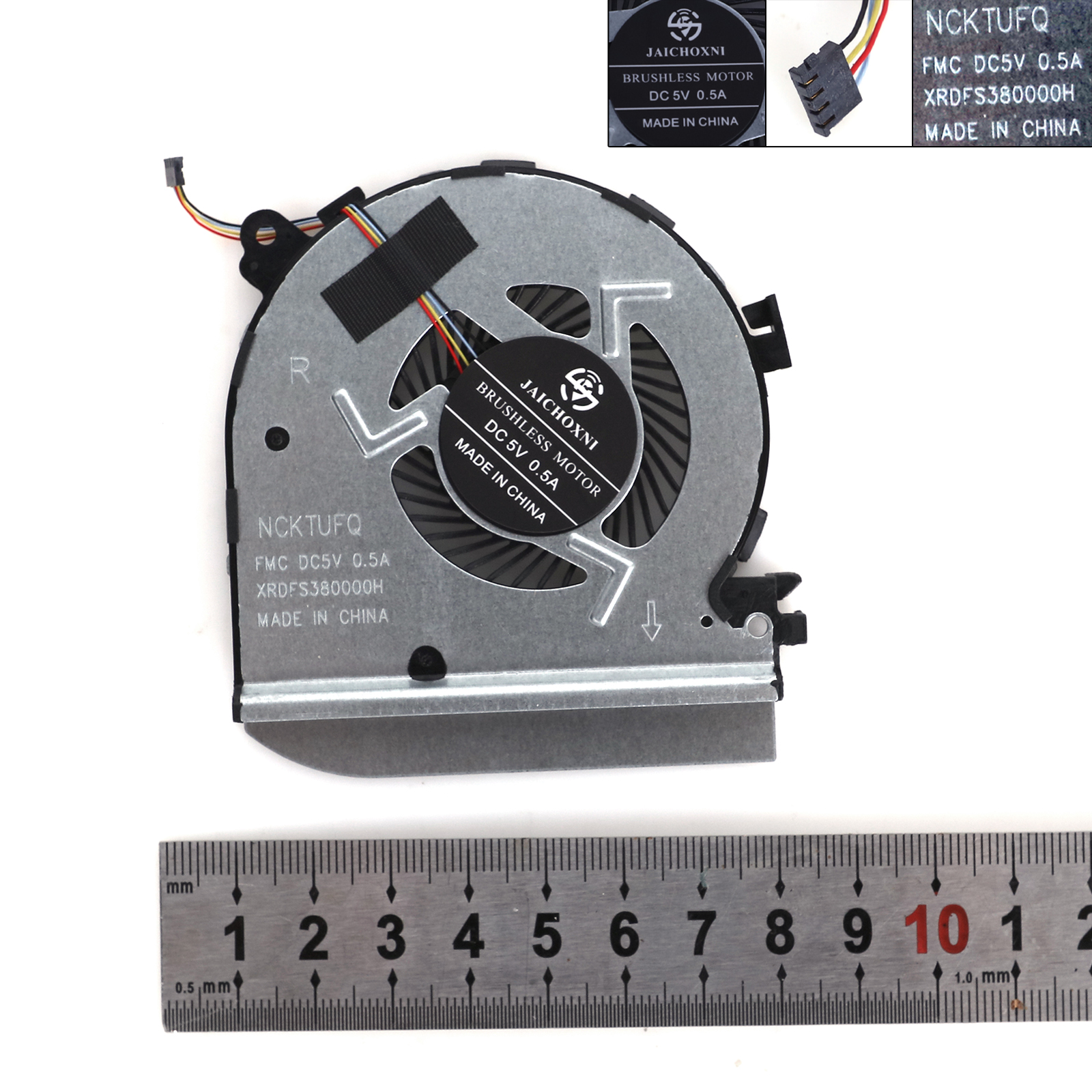 Picture of New Replacement CPU Cooling Fan For HP Spectre 15-BL TPN-Q179（right,High copy） N/A Layout
