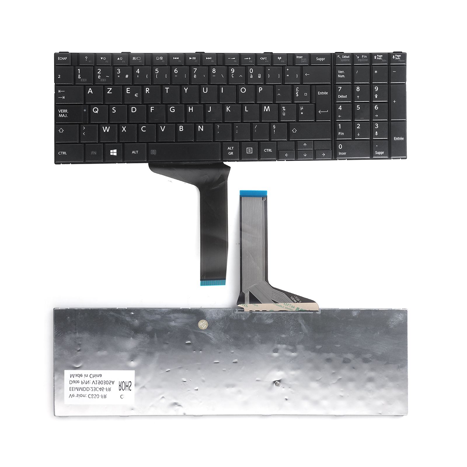 Picture of New Replacement Laptop Keyboard For TOSHIBA C850 BLACK OEM FR Layout