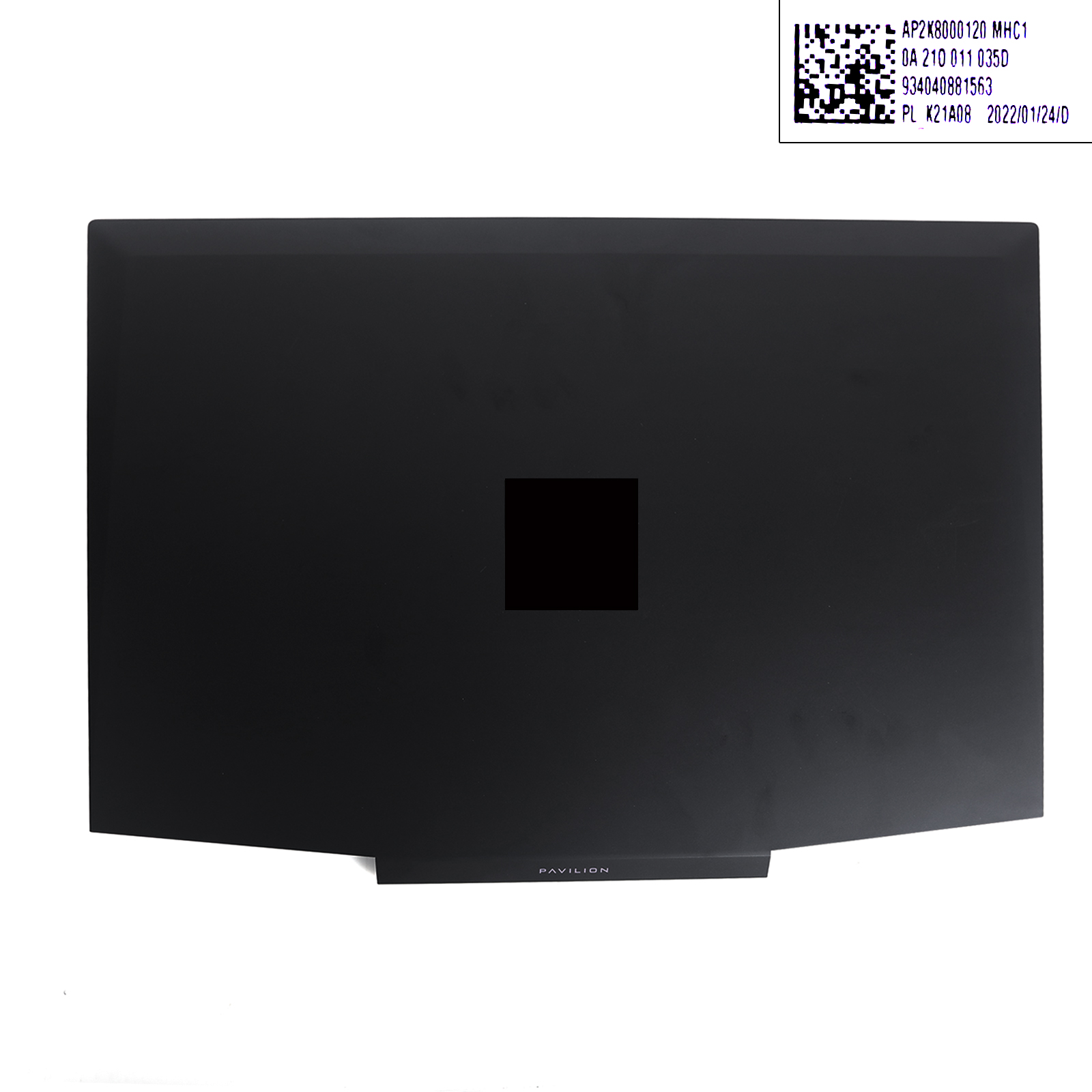 Picture of New Replacement Laptop Cover For HP 15-DK  LCD Back Cover black（logo is Purple）