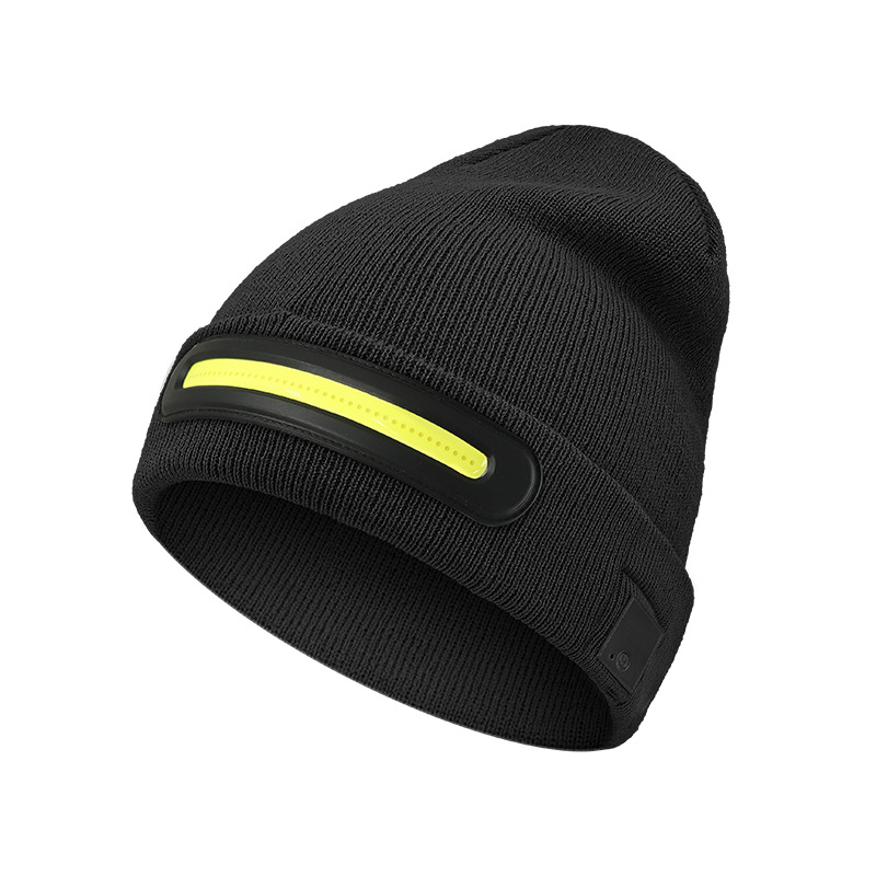 Strong lighting thermal cap Outdoor sports cold light cap LED lighting charging luminescent cap