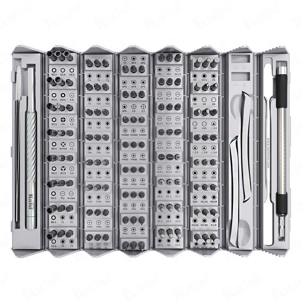 Picture of Mobile phone service screwdriver Precision electronic service tool Chromium-vanadium CR-V alloy batch-head exquisite box set 128 in 1