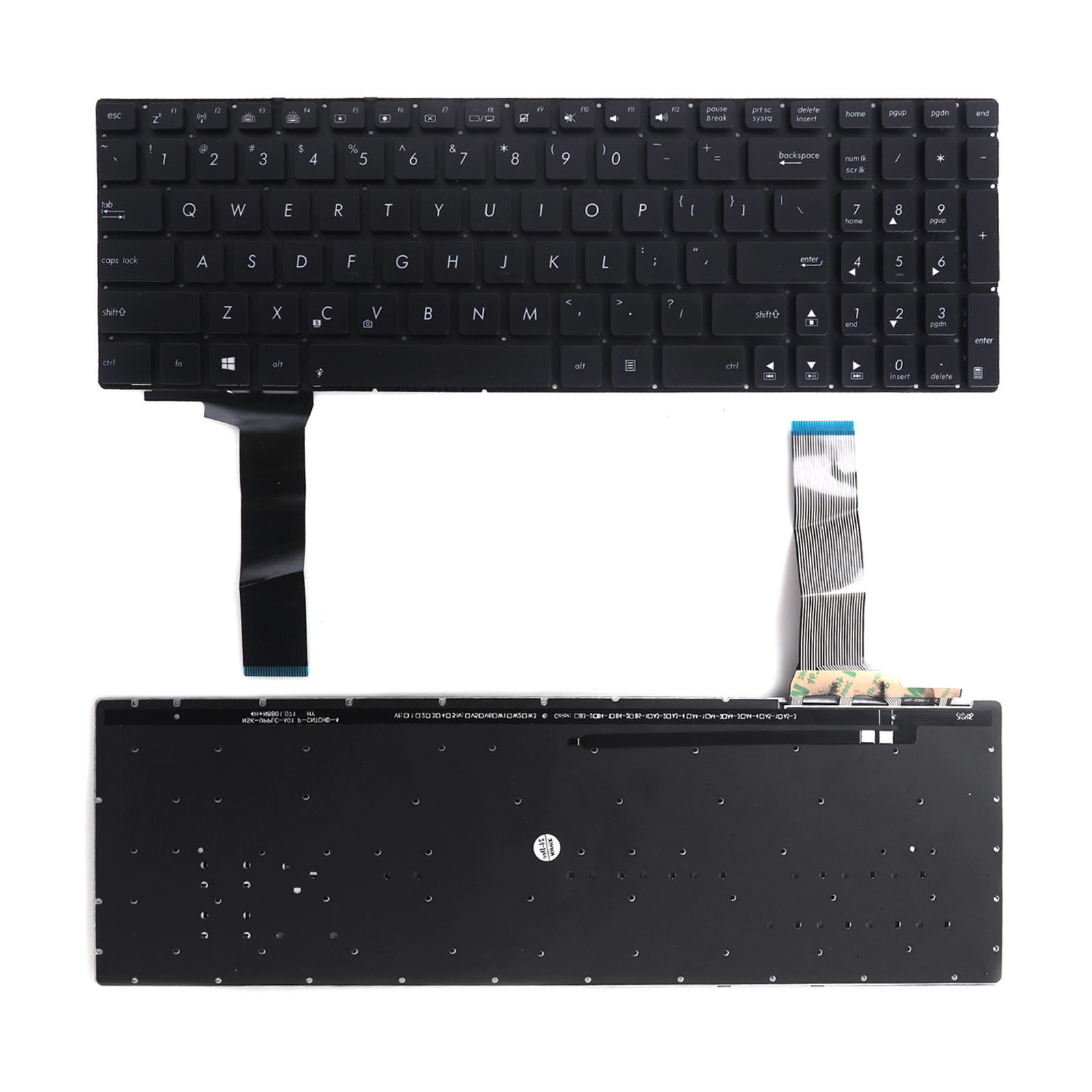 Picture of New Replacement Laptop Keyboard For ASUS N56 N550 N56V U500VZ N76 N76VM N76VJ BLACK(Backlit,Without FRAME) OEM US Layout