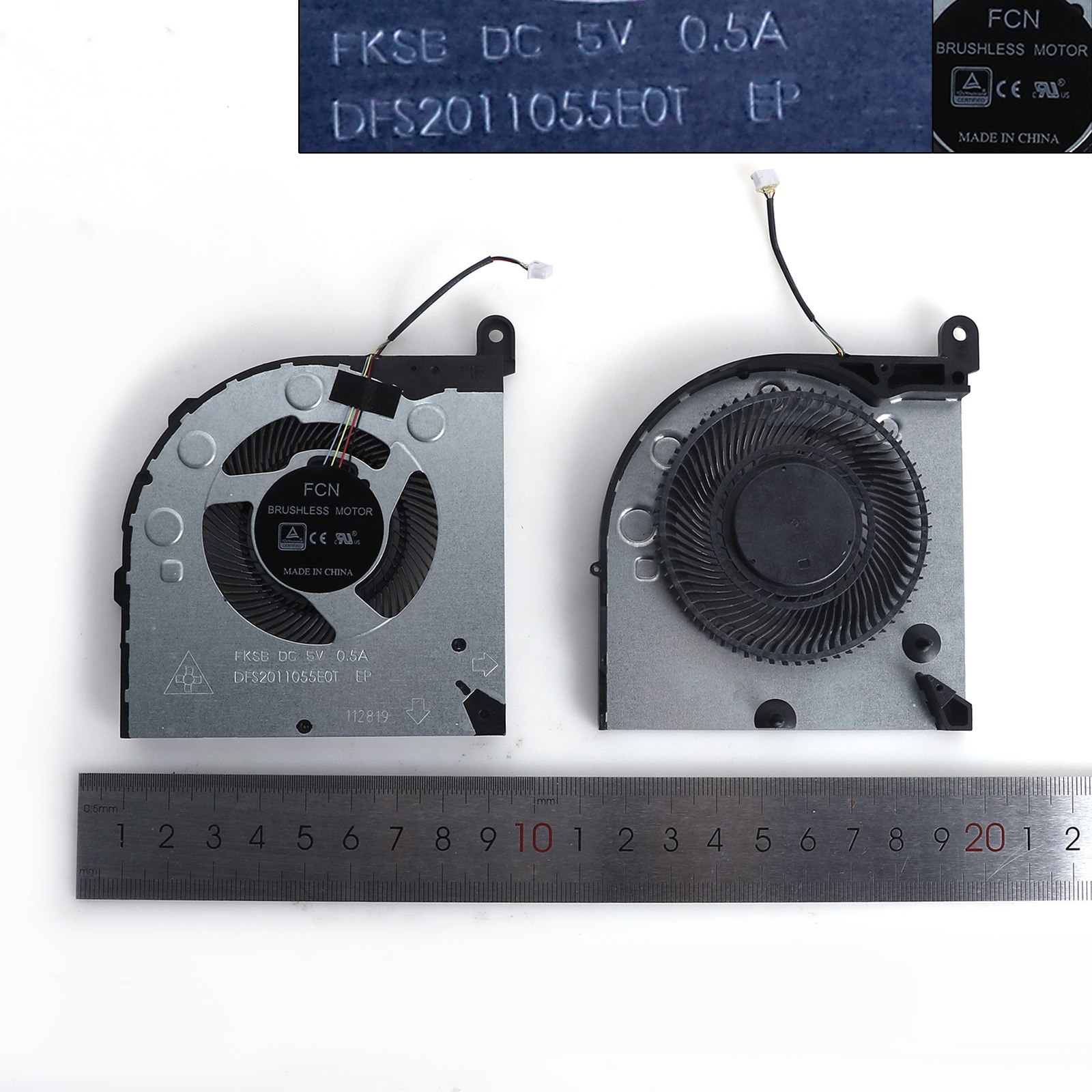 Picture of New Replacement CPU Cooling Fan For Lenovo Legion Y730 / Y740 / Y9000K 2019 （CPU & GPU,Original） N/A Layout